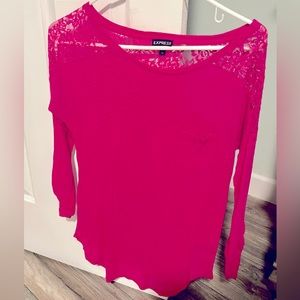 Small dark pink Express cotton shirt